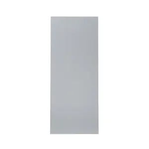 GoodHome Alisma High gloss grey Slab Tall larder Cabinet door (W)600mm (H)1467mm (T)18mm