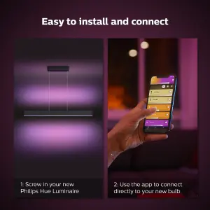 Philips Hue White and Colour Ambiance Ensis pendant light black