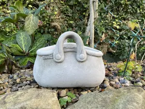 Open handbag Stone Cast Garden Plant Pot