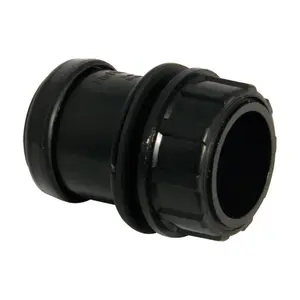 FloPlast Push Fit Waste Tank Connector 32mm Black