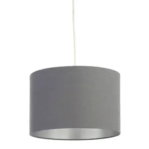 Inlight Helene Grey Silver effect Light shade (D)30cm