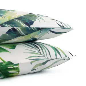 Gardenwize Pair of Outdoor Garden Sofa Chair Furniture Scatter Cushions- Botanical Leaf