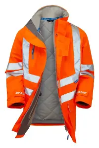 PULSAR High Visibility Rail Spec Padded Storm Coat