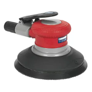 Sealey Air Palm Random Orbital Sander With 360 Degrees Exhaust Muffler 150mm GSA04