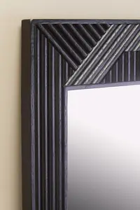 Interiors by Premier Jakara Black Finish Wall Mirror