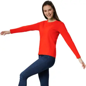 Women's Long-Sleeved Top - red XL