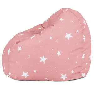 icon Kids Starry Skies Bean Bag Chair Pink Childrens Bean Bags