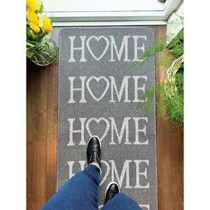 My Utility Home Kitchen Mat 67cm W x 150cm L / Silver