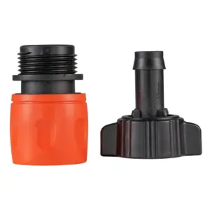 Pack of 2 hose adaptor fittings for porous/irrigation/drip line/garden hose,13mm barb-universal click female