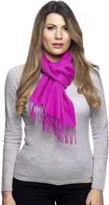 Edinburgh Cashmere Scarf Rosebud Pink One Size