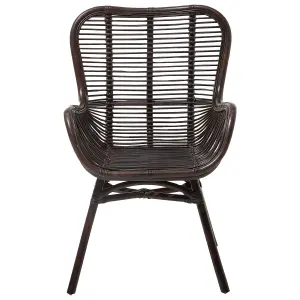 Dining Chair TOGO Rattan Dark Brown