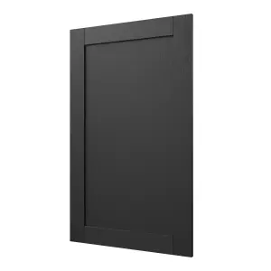 GoodHome Verbena Matt charcoal Shaker 50:50 Larder Cabinet door (W)600mm (H)1001mm (T)20mm