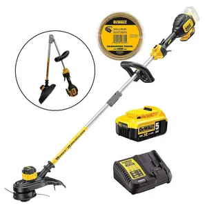 Dewalt DCM561P1S 18v XR Brushless Grass Trimmer Split Shaft 1x 5.0ah +Extra Line