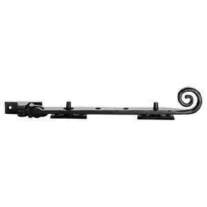 Curly tail Casement Window Stay 203mm Length Black Antique Window Fitting