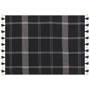 Blanket KULAC Cotton 130 x 170 cm Black