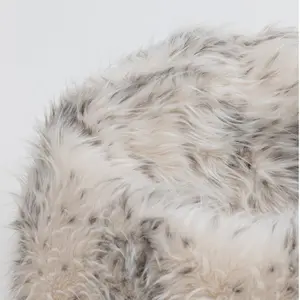 Icon Kids Faux Fur Fluffy Bean Bag Chair Snow Leopard