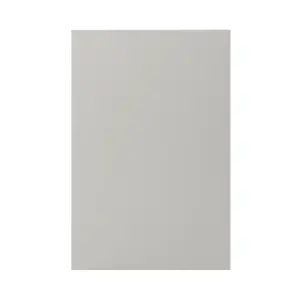 GoodHome Stevia Matt Pewter grey slab Standard End panel (H)900mm (W)610mm