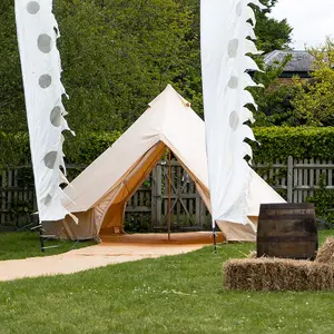 5m Bell Tent - Canvas 285 - Double Door