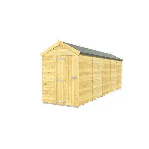 DIY Sheds 5x20 Apex Shed - Single Door With Windows