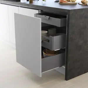 GoodHome Anthracite Internal drawer front pull