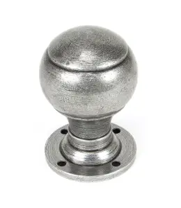 From The Anvil Pewter Regency Mortice/Rim Knob Set