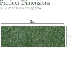 Artificial Conifer Fence Roll Garden Privacy Fence Screening 1m x 3m Christow