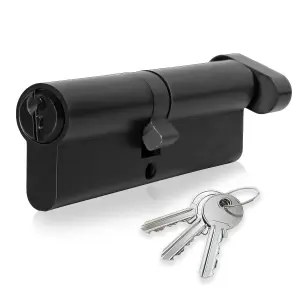 XFORT Matt Black Euro Cylinder Lock 40/40T (80mm)