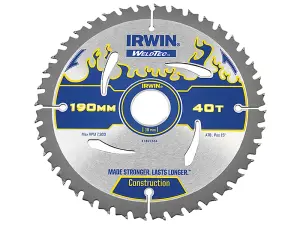 IRWIN Weldtec Circular Saw Blade 190 x 30mm x 40T ATB