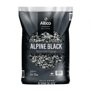 Alpine Grey White Black 12-25mm Stone Gravel Chippings Garden Patio Aggregates