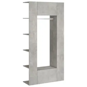 Berkfield Hallway Cabinets 2 pcs Concrete Grey Engineered Wood