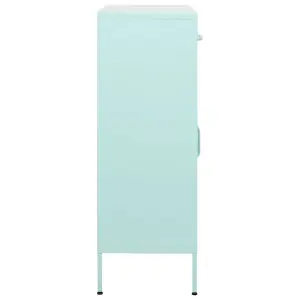 Berkfield Storage Cabinet Mint 80x35x101.5 cm Steel