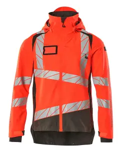 Mascot Accelerate Safe Lightweight Lined Outer Shell Jacket (Hi-Vis Red/Dark Anthracite)  (XXX large)