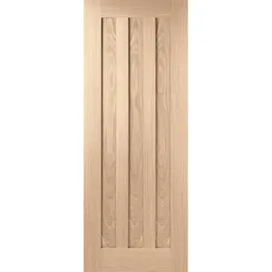 Idaho Prefinished Oak Internal Fire Door 204cm H x 72.6cm W x 4.4cm D