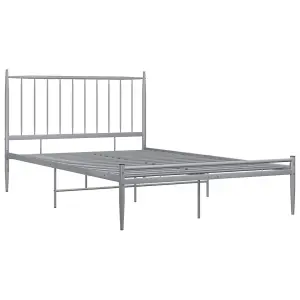 Berkfield Bed Frame Grey Metal 120x200 cm