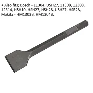 75 x 375mm Wide Impact Chisel - Bosch 11304 & Other Models - Demolition Breaker