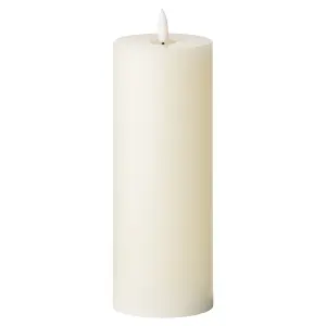 Luxe Collection Natural Glow 3 x 8 LED Ivory Candle