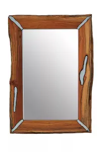 Interiors by Premier Almora Natural Wood Wall Mirror