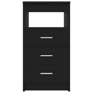 Berkfield Drawer Cabinet Black 40x50x76 cm Engineered Wood