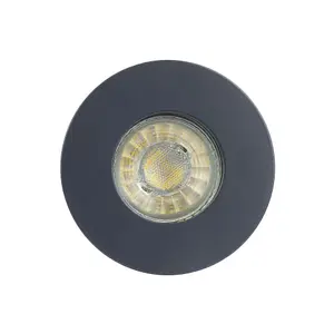 10 PACK - Anthracite GU10  Fire Rated Downlight - IP65 - SE Home