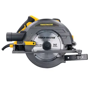 TOUGH MASTER Circular Saw 1400 W 220-240V 185mm with Parallel Guide & Vacuum Cleaner Adaptor, Blade diameter  185 x  20 x 2.5 mm