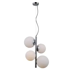 Luminosa Riga Modern 2 Light Globe Pendant Ceiling Light, E27+E14