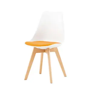 Nero Upholstered Side Chair (Set of 4) Orange/White