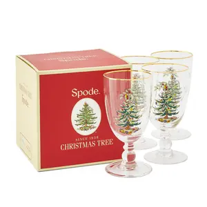 Christmas Tree Goblets (Set of 4)