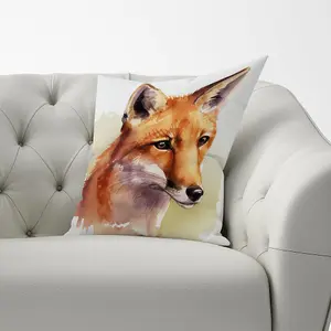 Fox Watercolour Cushions 60cm x 60cm