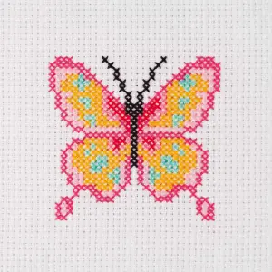 FIRST KIT BUTTERFLY - Counted Cross Stitch Kit: 1st Kit: Butterfly - Anchor