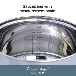 Buckingham Premium Induction Stainless Steel  Saucepan 20 cm/ 3.8 L