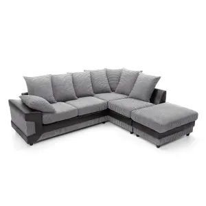 Dino Corner Sofa in Grey Right Facing