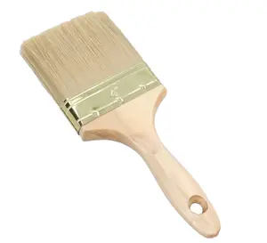 100mm Wide Nylon Paint Brush Wooden Handle for Sheds Decking Fences 12pk