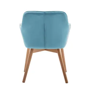 Ariad Upholstered Dining Chair Aqua