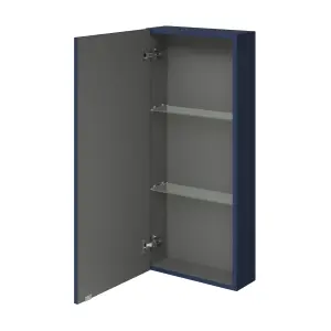 GoodHome Imandra Matt Blue Single Wall cabinet (W)400mm (H)900mm